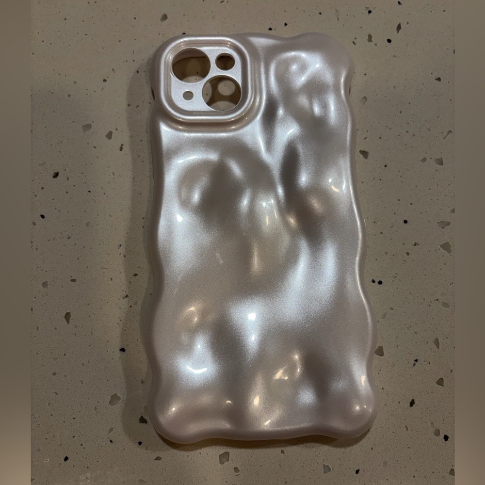 iPhone 15 plus Pearl White Phone Case